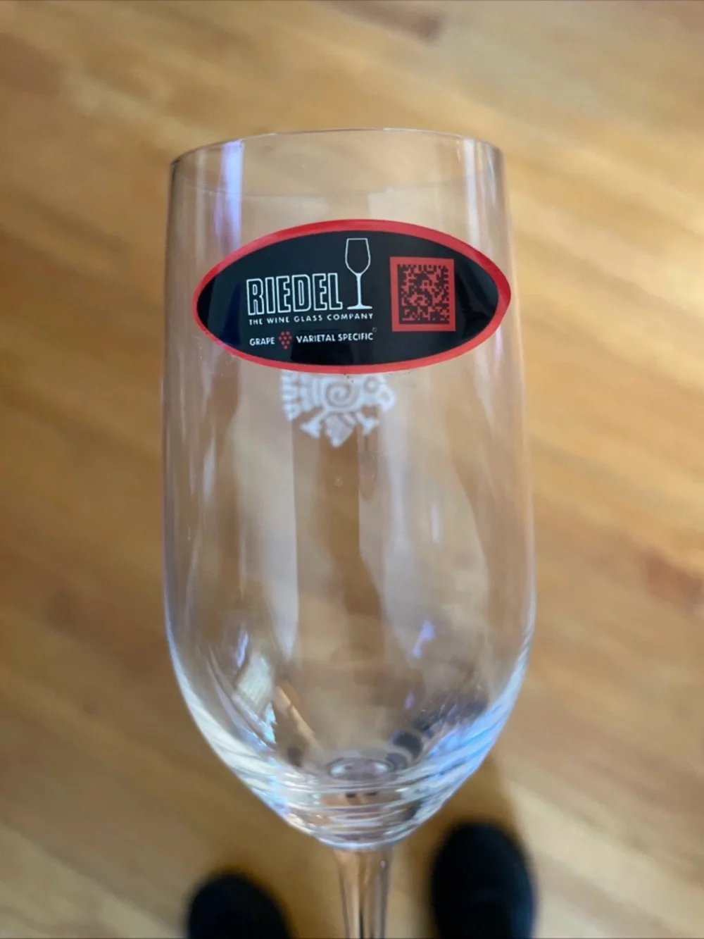 Reidel partida logo tequila tasting glasses Set of 4 Etched Champagne Flutes